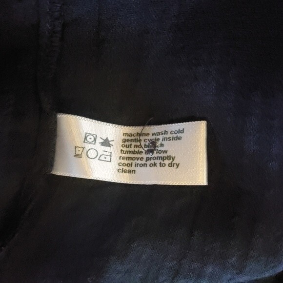 Three Dots Henley Semi Sheer Gauze Tunic Top M Navy Blue New - Picture 8 of 16